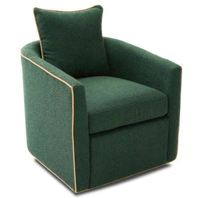 Swivel Accent Chair Upholstered Club Chair Barrel Sofa Chair For Living Room , Reading Corner, And Small Spaces