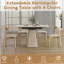 Ensemble de table de salle à manger rétractable 5 pièces, table extensible avec 4 chaises pour petits appartements-1137075357