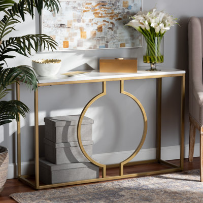 47.2'' Marble Top Console Table