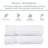 Willow 2 Pieces Towel Set – 100% Combed Cotton, Premium Quality 630 GSM, White, Ultra-Soft & Highly Absorbent (2 Bath Towels)-828768435-828768441