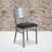 Elkton Silver Slat Back Metal Restaurant Chair-2034333298