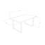 Nix Oak Unfinished Solid Wood Top Metal Base Dining Table-2034008252-2034008131