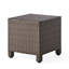 Table d'appoint, design minimaliste et fer, l 18 po x P H, brun, aucun assemblage requis