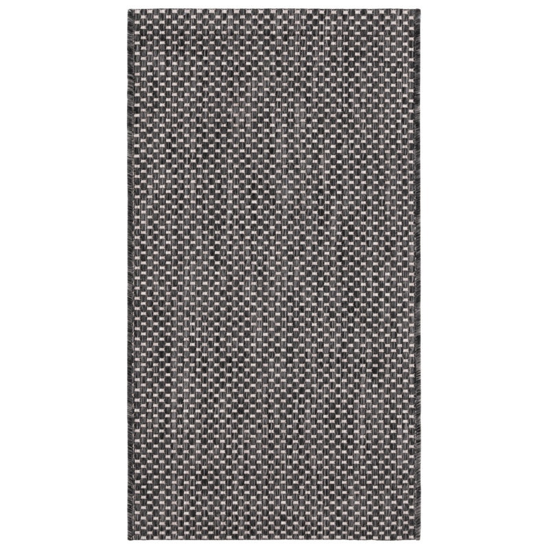 Sezis Performance Solid Color Indoor/Outdoor Area Rug, Rectangle 2' x 3'7"