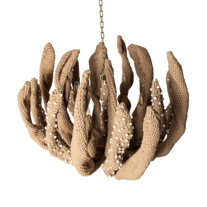 Crocheted Jute Chandelier - Mossel
