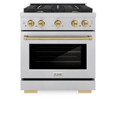 ZLINE Autograph Edition Paramount Dual Fuel Range with Gas Cooktop and Electric Convection Oven