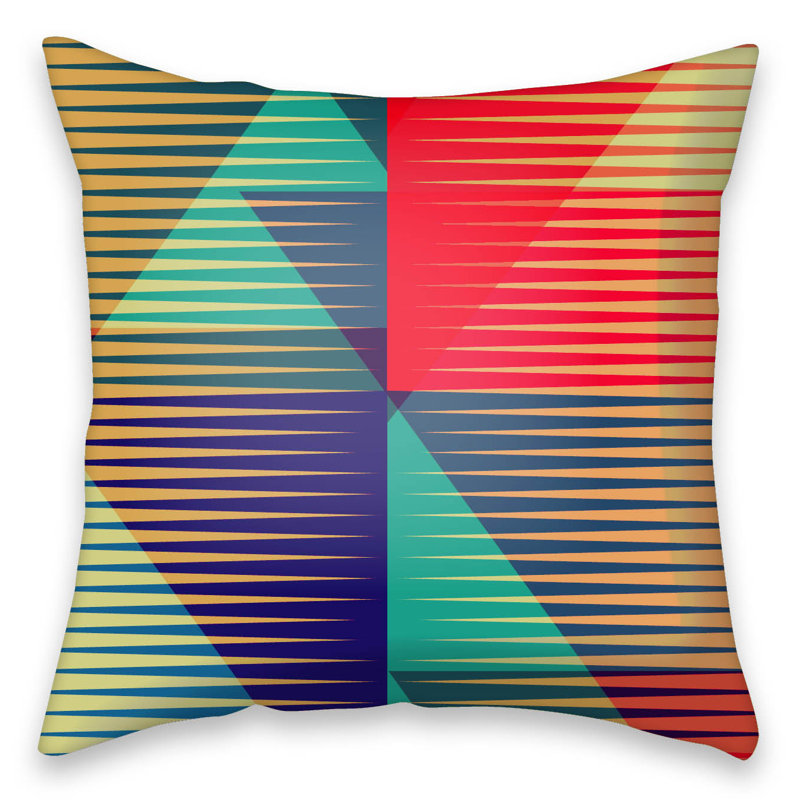 Jahiem Geometric Square Cushion Cover, 50cm H x 50cm W