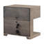 1-drawer Nightstand Bedside Table Barley Brown