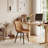 Modern Dining Chairs Faux Leather Upholstered Kitchen Chairs Side Chair With Metal Legs-117655414