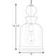 Tilman Single Light Glass Dimmable Pendant