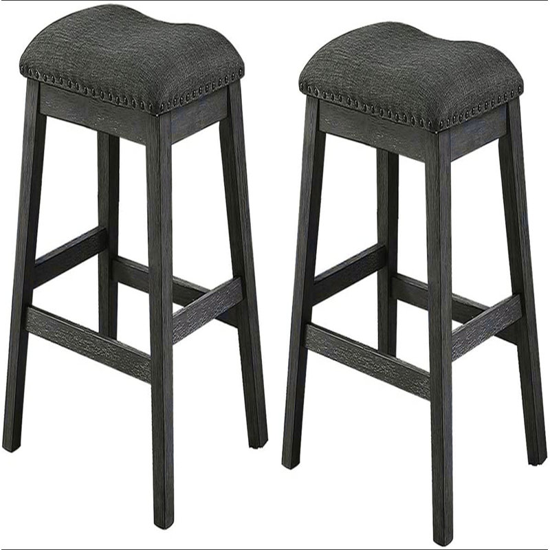 Ensemble de 2 chaises de salle à manger Modern Modern, Blanc crème / gris