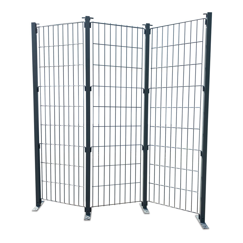 Abrahim 184cm W x 191cm H 3 - Panel Folding Room Divider
