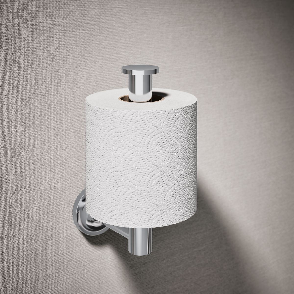 Purist Vertical Toilet Paper Holder, Polished Chrome