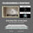 48*32in LED Framed Bathroom Vanity Mirror