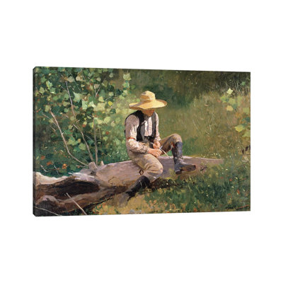 The Whittling Boy, 1873 by Winslow Homer - 1 Piece Painting on Canvas