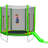 Trampoline with Safety Enclosure Net, Slide and Ladder Recreational Trampoline-99073039