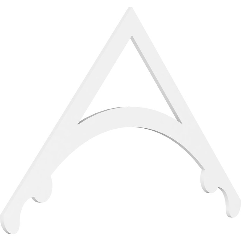 Pignon en PVC de qualité architecturale Legacy, H 42 po x l 72 po x P 1 po, 14 / 12