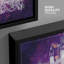 Lustre en cristal mauve scintillant mauve, lumières de style, contemporain, relax, calme, art mural sur toile-93589305-93589306