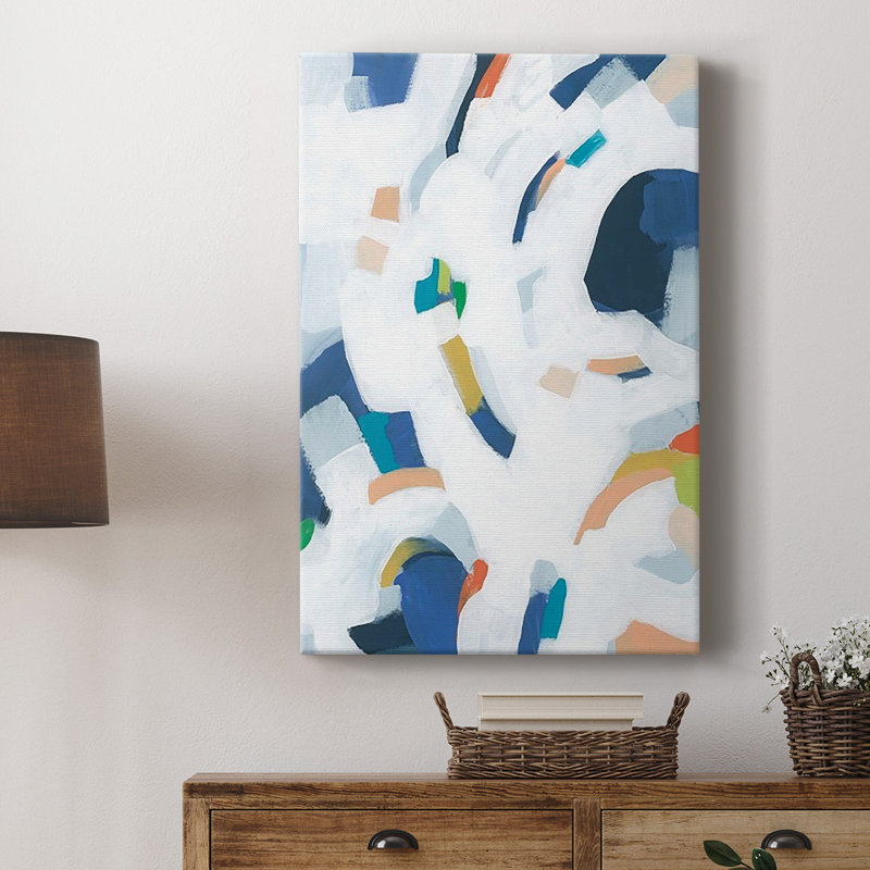 " Bright Orbit II ", 12" H x 8" W x 1" D, Wrapped Canvas, No Mat