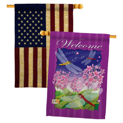Double Sided 40'' H x 28'' W Polyester House Flag