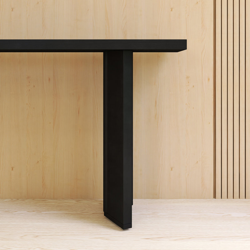 Console 63,00 "avec pieds géométriques, Noir