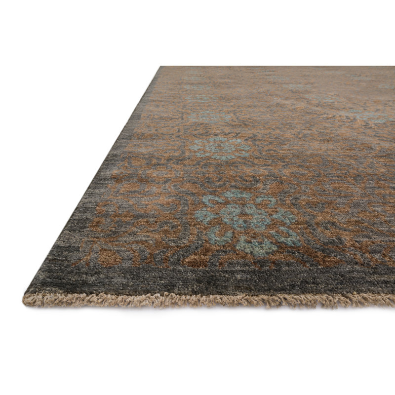 Essex Hand Knotted Wool Abstract Area Rug, Rectangle 7'9" x 9'9"