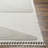 Abstract Machine Woven Polyester Area Rug in Cream-68206065