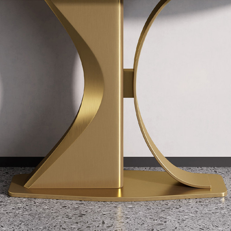 Console en pierre frittée de style italien, H 33,4 po x l 47,2 po x P 13,7 po