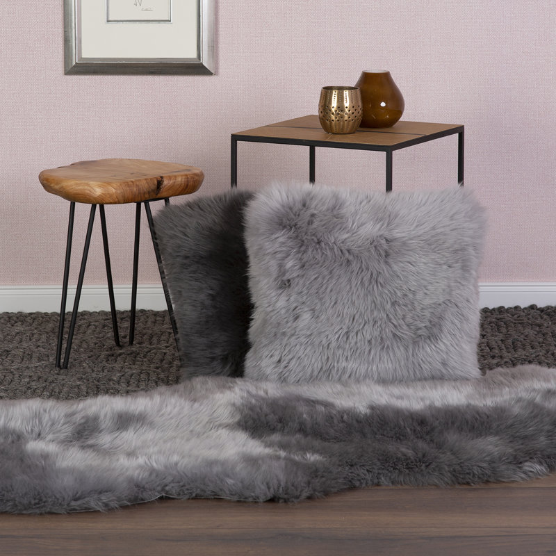 Duane Solid Colour Shag 55cm X 85cm Area Rug