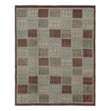 Rug & Kilim’S Scandinavian Rug In Blue And Green With Geometric Patterns