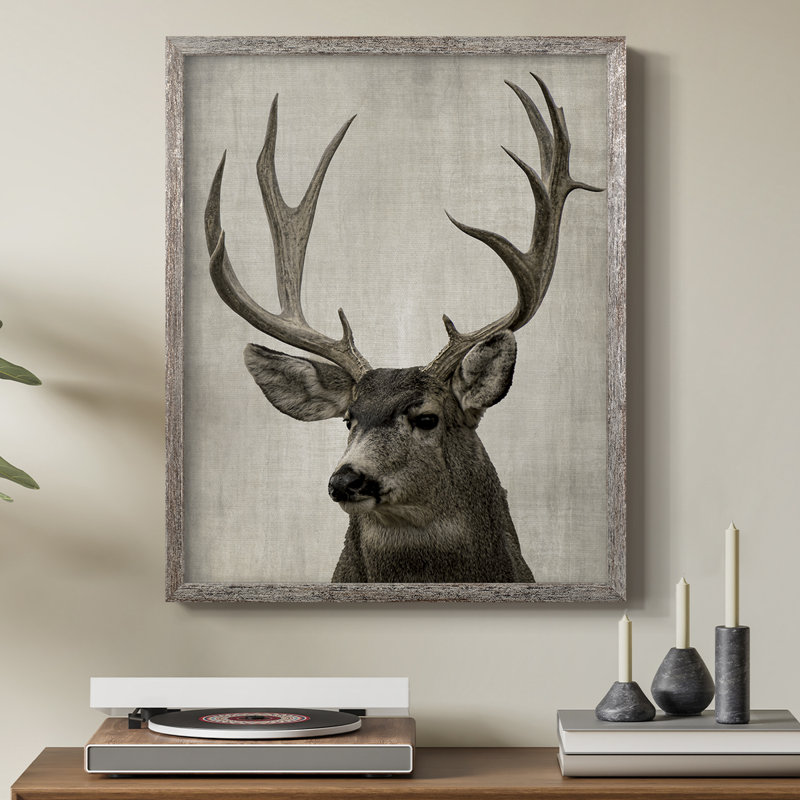 Colorado Buck Framed Print - Solid Wood
