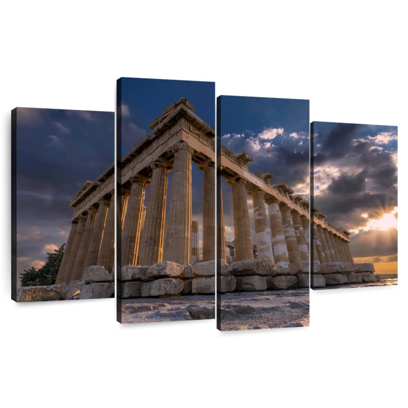 Adella Parthenon At Sunset