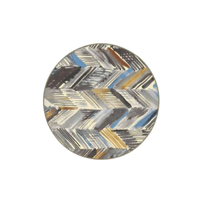 Tapis multicolore à motif géométrique et croix, Tapis de couloir 3 pi 3 po x 6 pi 7 po