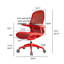 Fauteuil de bureau 40,75 po Red