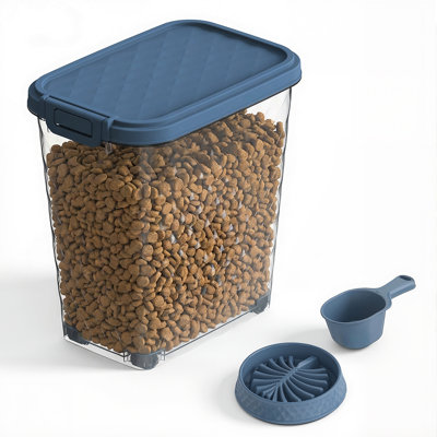 17.53"H Pet Food Storage Container(Blue)