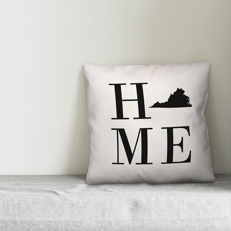 Alabama Home State Indoor/Outdoor Throw Pillow, Virginia