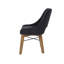 Chaise courbée Claxton - gris graphite / pacane chaude-130615972