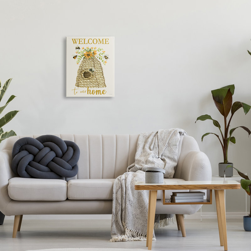Welcome Home, insecte planant, Plaque murale, H 16 po x l 16 po x P 1,5 po