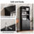 Damilja 27.5" W x 75.5" H Standard Bookcase 3 Shelf with Two Doors-1818646797