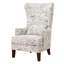 Fauteuil d'appoint Kegan avec clous chromés