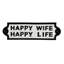 Eldredge Cast Iron Happy Wife Happy Life Wall Sign