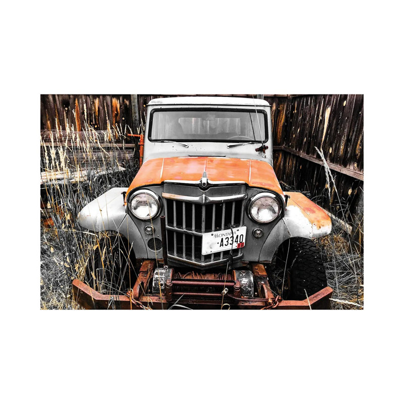 Dad's Willys II 1 Piece Wrapped Canvas Wall Art, 20.32cm H x 30.48cm W x 1.905cm D