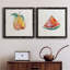 Happy Pear - Ensemble de 2 peintures sur toile encadrées-1314333192-1314333190