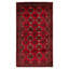 Tapis rouge Teimani 3 pi 11 po x 7 pi 3 po