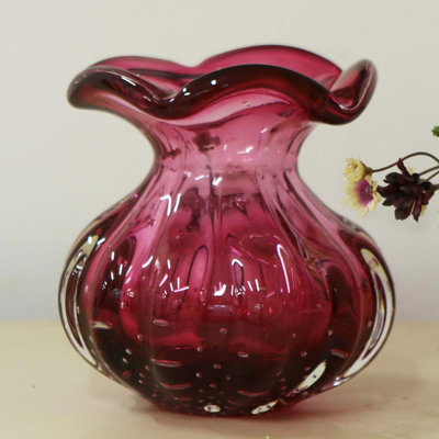 Leamontview Handmade Glass Table Vase