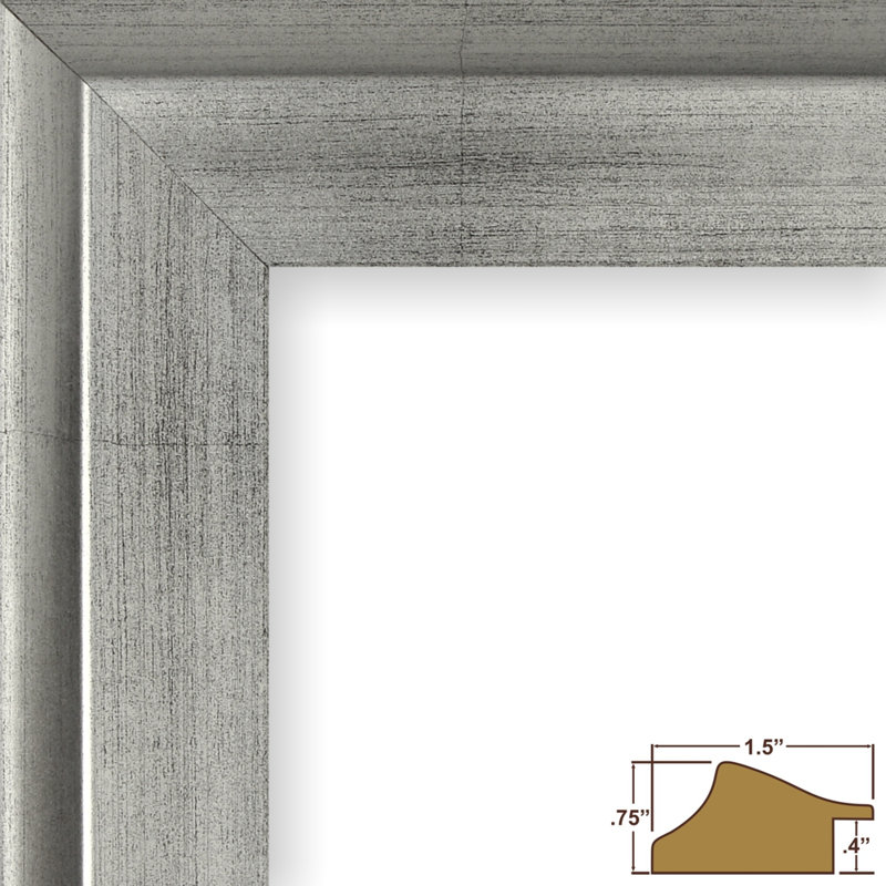 Silver Beveled Picture Frame, 14x18