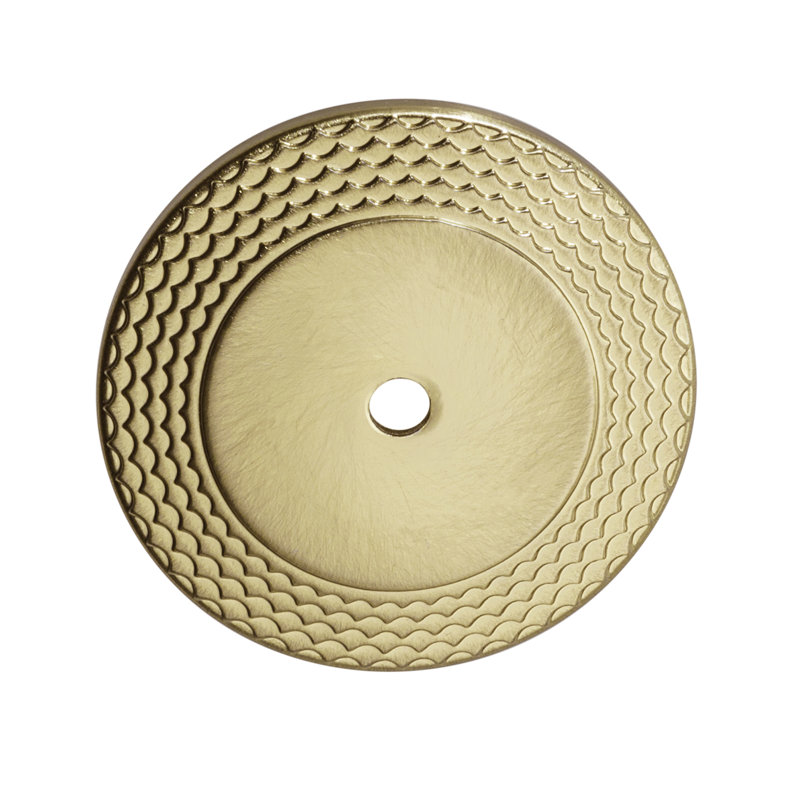 Poignée ronde Paris 1,75 po de diamètre, Laiton satiné