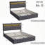 Modern Upholstered Ottoman Storage Bed With LED Headboard & USB-C Port, Industrial Bed Frame-274385996-284853134