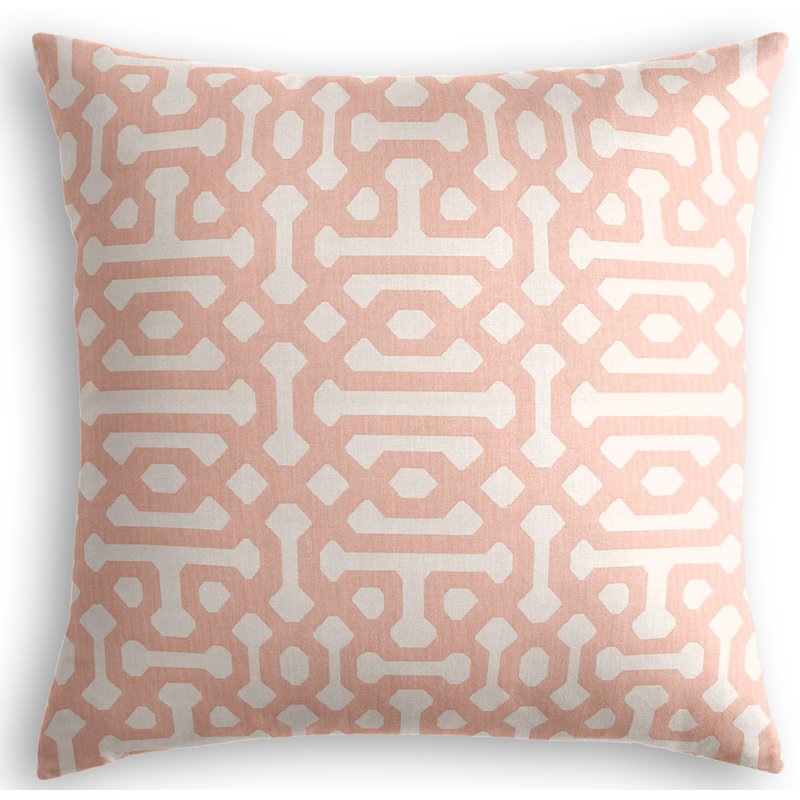 Trellis Square Indoor/Outdoor Pillow Cover & Insert, 16" x 16", Mist