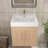 23.6" Wall-Mounted Single Bathroom Vanity Set-98420085
